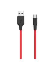 HOCO X21 USB to Type-C 3A Silikon Hızlı Şarj ve Data Kablosu-(5775) - HPSBYI7189-5093
