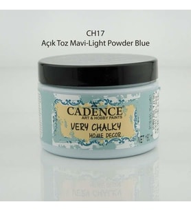 Cadence Very Chalky Home Decor Mobilya Boyası 150 ml. CH-17 AÇIK TOZ MAVİ 