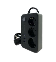 River World Uzatma Kablosu 3 Adet Prizli Termal Akım Korumalı 3 USB Girişli