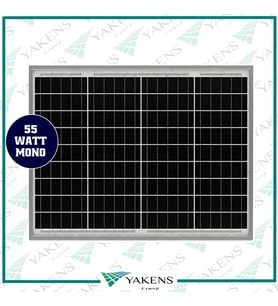 55W Watt Monokristal Güneş Paneli Lexron