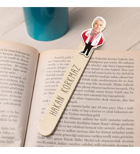 Kişiye Özel Erkek Doktor Karikatürlü Çubuk Kitap Ayracı