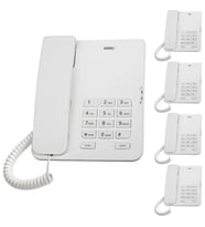 Karel TM140 Beyaz Analog Telefon 5'li Fırsat Paketi