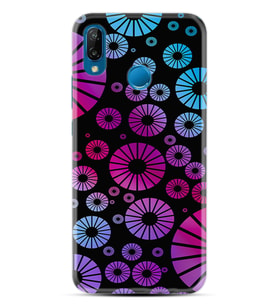 Huawei P20 Lite Mate 10 20 Lite Pro P40 Lite KılıfDesemli Silikon Daireler 1751