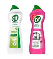 ŞeyliŞeyler - Cif Krem Amonyaklı 750 ml + Krem Mucizesi Sakura 750 ml İkili Avantaj Seti