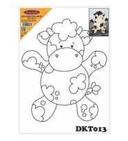 DKT013 desenli tuval kompozit boyama 25x35 cm