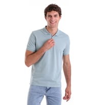 Hatemoğlu Mavi GL 112301 Basıc Polo Pike T-shırt (MAVI-BEYAZ)