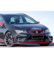 Seat Leon Mk3 Fr JE Desing 3 Parça Ön Ek Karlık Mat Siyah Plastik 2013 2014 2015 2016