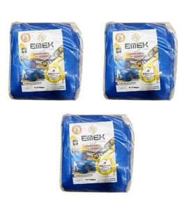 Emek Çadır Kumaşı Branda Tente UV Güneşlik Gölgelik Koruma Yağmur Su Geçirmez - 4x5 Metre - 3 Paket