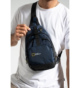 M 1031 Mega Bag Unisex Göğüs Çapraz Çanta, Body Bag (Lacivert)
