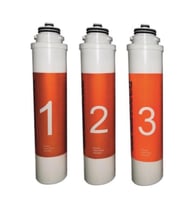 Waterlife Filtre Seti 1-2-3 Waterlife Su Arıtma Filtresi (Krem)