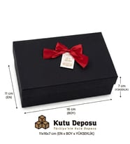 11x16x7 cm Hediye Kutusu-Siyah