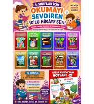 4.Sınıflar İçin Okumayı Sevdiren 10 lu Hikaye Seti 6 (Kitap Okuma Defteri Hediyeli)
