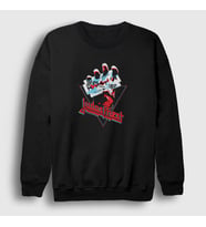 Presmono Unisex Siyah British Judas Priest Sweatshirt 88080tt