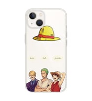 Iphone 14 Plus Uyumlu One Piece Karakterler Tasarımlı Şeffaf Telefon Kılıfı