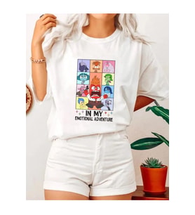 Ters Yüz İnside Out Adventure Beyaz T-shirt
