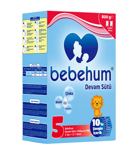 Bebehum 5 Numara Devam Sütü 2 Yaş+ 800 gr