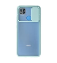 Xiaomi Redmi 9c Kılıf Palm Buzlu Kamera Sürgülü Silikon - Turkuaz