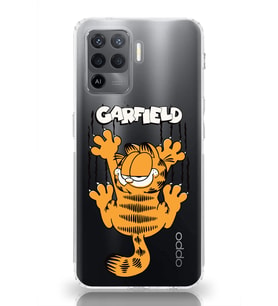 Oppo Reno 5 Lite Uyumlu Garfield Desenli Şeffaf Telefon Kılıfı