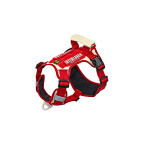 INTERLAKEN Köpek HARNESS Kosum Takimi Hafif Küçük ve Büyük Köpekler Uzanma Önleyici Gögüs Tasmasi KIRMIZI&BEJ M BEDEN