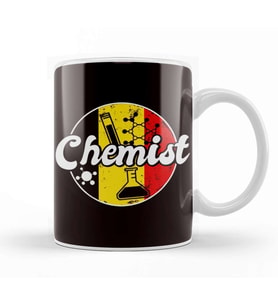 Chemist German Flag Chemistry Scientist Pharmacist Lab Tech Kupa Bardak Porselen