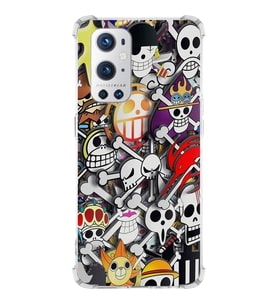 PrintiFy OnePlus 9 Pro Uyumlu Köşe Korumalı Anime Tasarımlı Şeffaf Silikon Kılıf