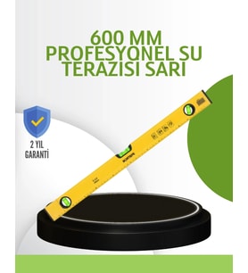 Hassas Ölçüm Sağlayan 600 Mm Sarı Su Terazisi