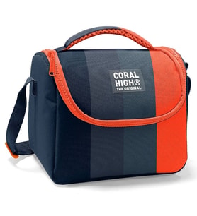 Coral High Erkek Çocuk İlkokul Beslenme Çantası, Siyah Turuncu Renkli Çizgili, Isı Yalıtımlı