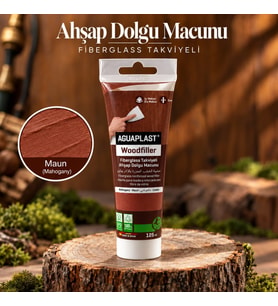 Ahşap Tamir Macunu MAUN Parke Mobilya Masa Dolgu Çatlak Çizik Giderici Fiberglas 125 ML