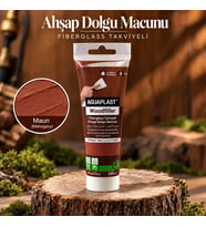 Ahşap Tamir Macunu MAUN Parke Mobilya Masa Dolgu Çatlak Çizik Giderici Fiberglas 125 ML