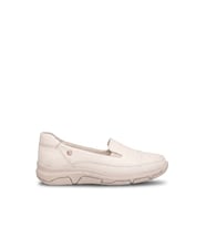 Mammamia D26YA-3570 Kadın Hakiki Deri Casual Ayakkabı Krem