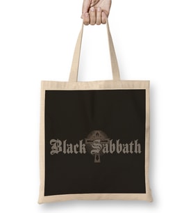 Black Sabbath Symbol 01 Bez Çanta Uzun Saplı