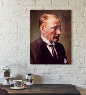 BK Home Atatürk Tasarımlı Kanvas Tablo-34