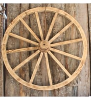 Otantik Çarşı Ahşap At Arabası Tekeri 120 cm.