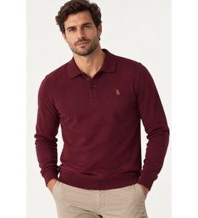 Dewberry Erkek Pamuklu Sweatshirt Mor V9007 Günlük Üst Giyim, Hafta Sonu Kombini, Seyahat Gardırobu