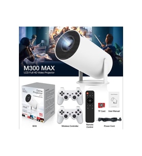 M300MAX Android Projektör 2'li Full HD Akıllı Video ve Oyun Yansıması