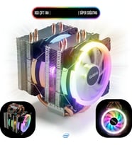 Gabble Cool Storm T90 RGB Çift Fanlı İşlemci Fanı - INTEL Uyumlu Kule Tipi CPU Soğutucu