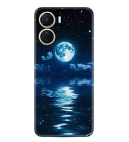 Vivo Y16 Kılıf Resimli Desenli Baskılı Silikon Night Moon 1133