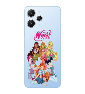Xiaomi REDMI 12 Uyumlu Winx Club Desenli Şeffaf Telefon Kılıfı