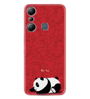 Infınix Hot 20i Kılıf Resimli Desenli Silikon Platinium Series Sleeping Panda 1810