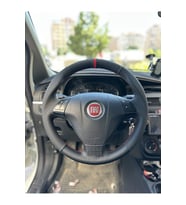 Fiat Linea Punto (Noktalı Karbon Kırmızı Yüzüklü ) Araca Özel Direksiyon