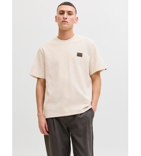 JJDAYTONA TEE SS CREW NECK SN Antique White