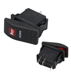Ayt Korna Sembollu Işıksız Araç On Off Aç Kapa Anahtar Düğme Oto İçin 12-24 Volt Switch 2 Pinli