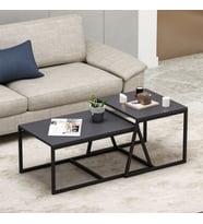 Minimal İkili Orta Sehpa – Modern Tasarım, Çok Amaçlı Kullanım (Antrasit)