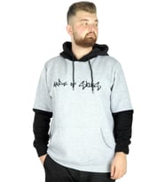 Mode XL Erkek Sweat Kapşon Kanguru Made Of Skies 22542 Grimelanj