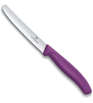 Swiss Classic 11cm Tırtıklı Domates Bıçağı, Mor