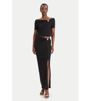 Guess Brigitte Midi Kadın Siyah Etek W6GD15K2936-JBLK