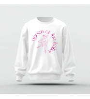 Queen Of The Dance Basic Sweatshirt (Beyaz)