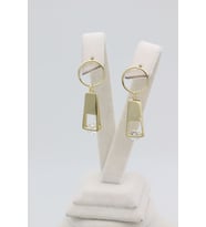 STİL İNCİSİ/ XUPING JEWELRY FERMUAR ZİRKON TAŞLI KÜPE (Altın)