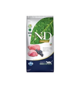 N&D Kuzu Etli Yaban Mersinli Tahılsız Kedi Maması 5 Kg