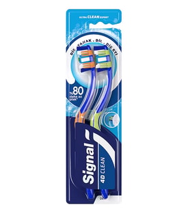 Signal Ultra Clean Expert 4d Clean 1+1 Diş Fırçası Orta